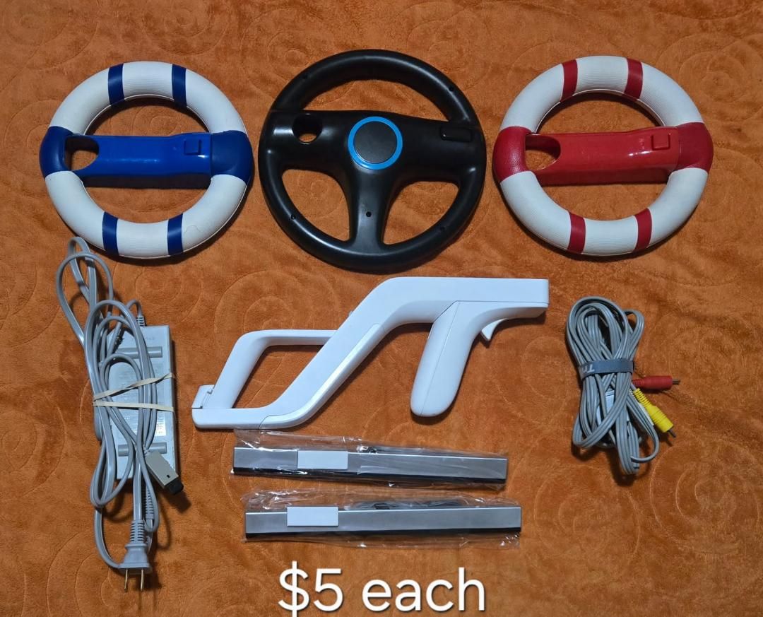 Nintendo Wii Wii U accessories $5 each including sensors! trades considered!