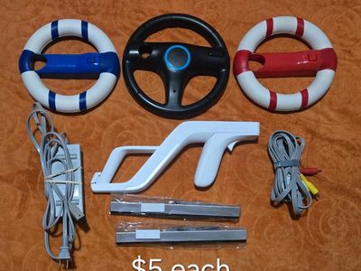 Nintendo Wii Wii U accessories $5 each including sensors! trades considered!