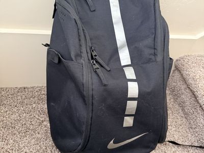 Nike Elite Pro Basketball Backpack Black BA6164-010 with Laptop Sleeve & Ventilated Shoe Pocket