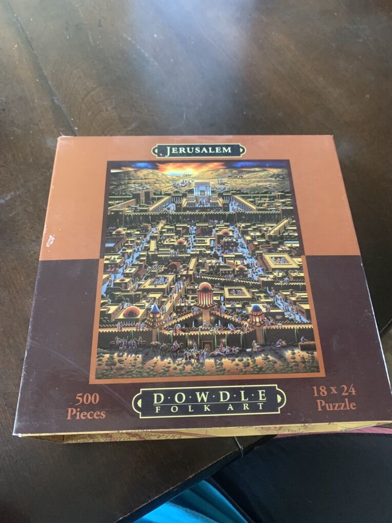 Dowdle folk art Jerusalem 500 piece puzzle