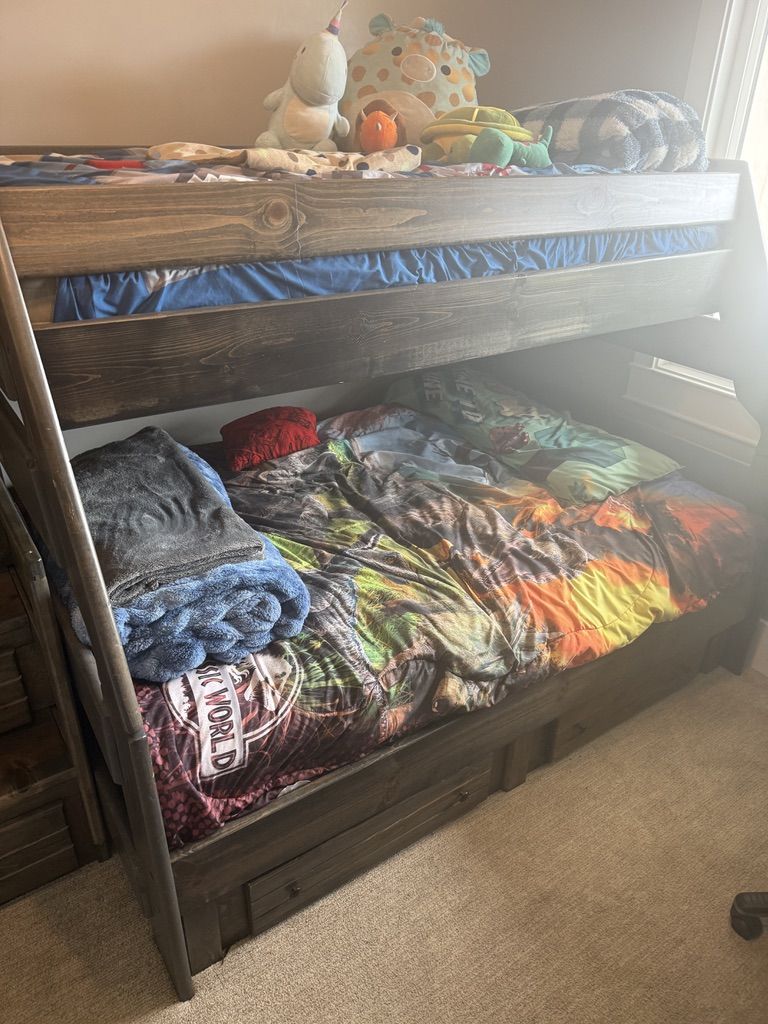 Bunk Bed- Entire Bedroom Set (Solid Wood) 