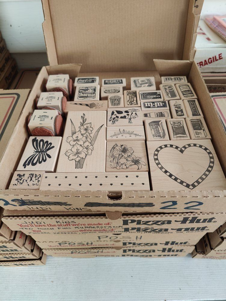 Box #22 of 65, New, old stock rubber stamps, designed mainly for people that like to make their own greeting cards.