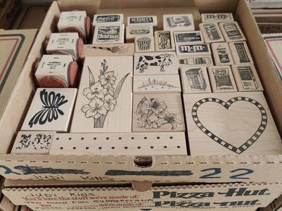 Box #22 of 65, New, old stock rubber stamps, designed mainly for people that like to make their own greeting cards.