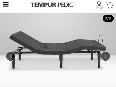 TEMPUR-PEDIC Ergo Extend Smart Base, Adjustable King Bed Frame with Sleeptracker-AI, Remote