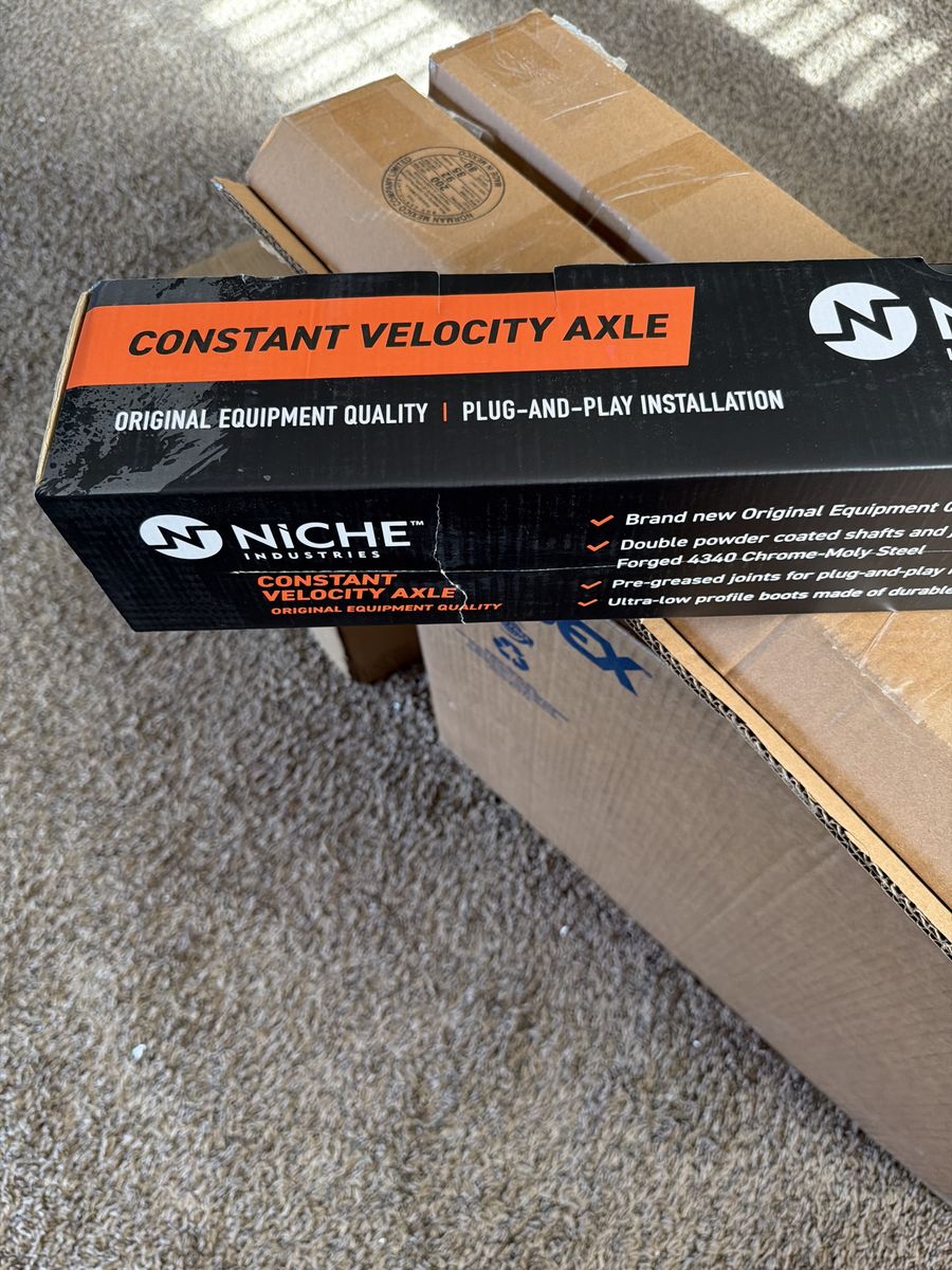 Niche Industries Front Left & right Constant Velocity (CV) Axle for Can-Am 705401943 705401115- sold as a set