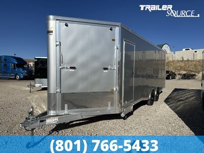 8.5x29 Alcom All Sport Enclosed Snowmobile Trailer - 7'6" Interior - 10K GVWR Roof Vent, Vinyl Ceiling, Vinyl Walls
