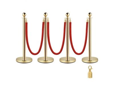 4 Gold Stanchions