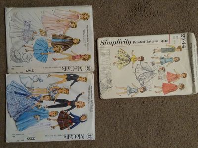 Doll Clothing Sewing Patterns - Vintage