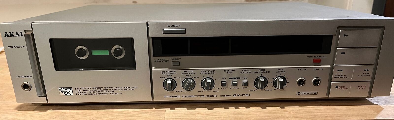 Akai GX-F31 Vintage Cassette Deck