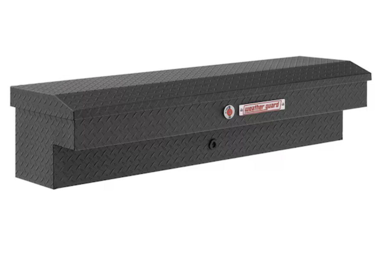 Shop Weather Guard Lo-Side Truck Tool Box in Aluminum, 56 in., in Matte Black