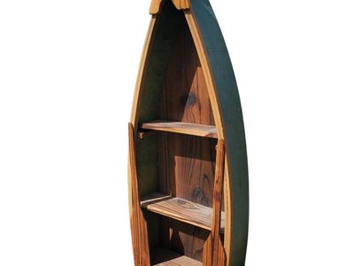 Rustic Canoe Boat Shelf