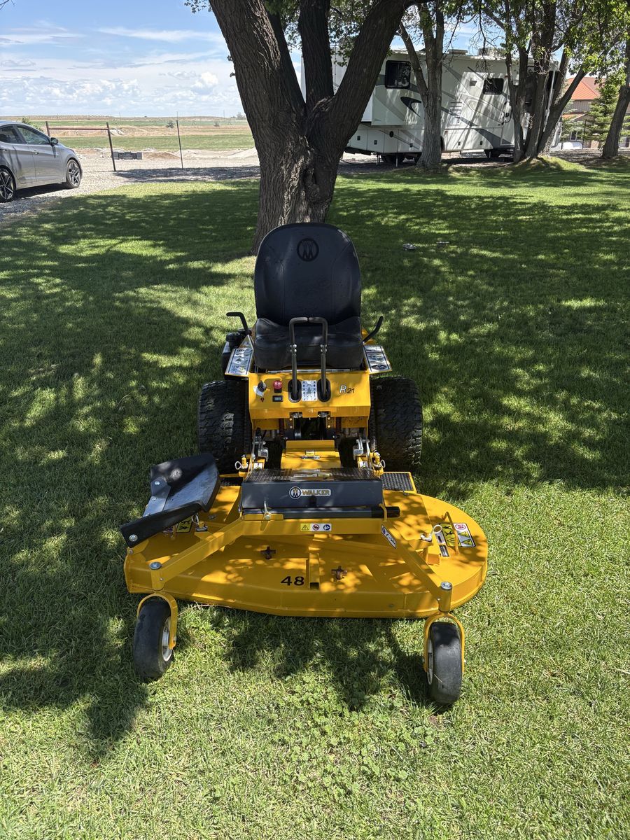 Walker Mower with 48" Deck - Zero Turn Ride-On Mower for Large Yards & Commercial Use