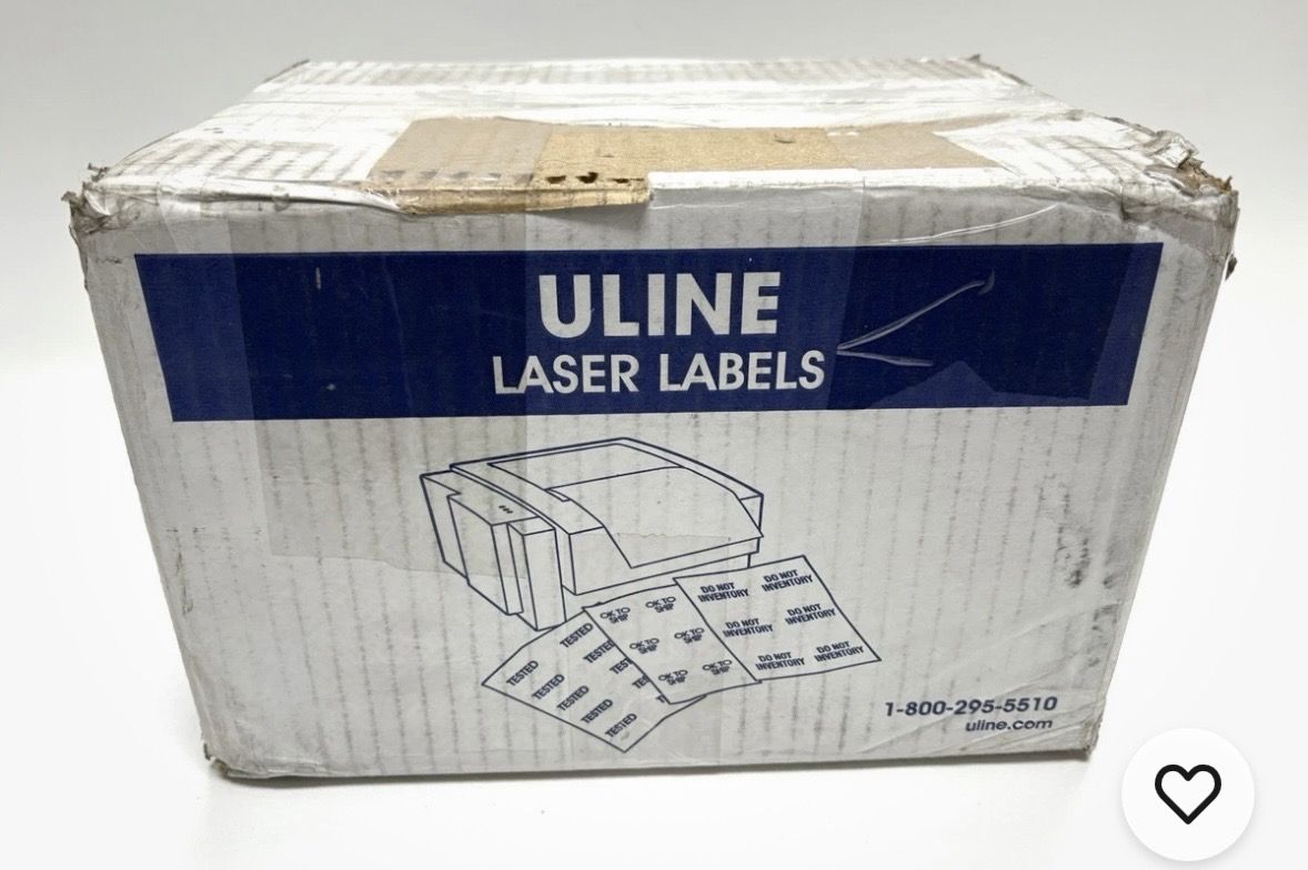 Laser Labels 8 1/2 × 11" Box of 1000 Sheets