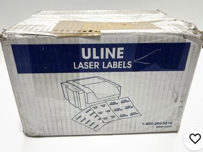 Laser Labels 8 1/2 × 11" Box of 1000 Sheets