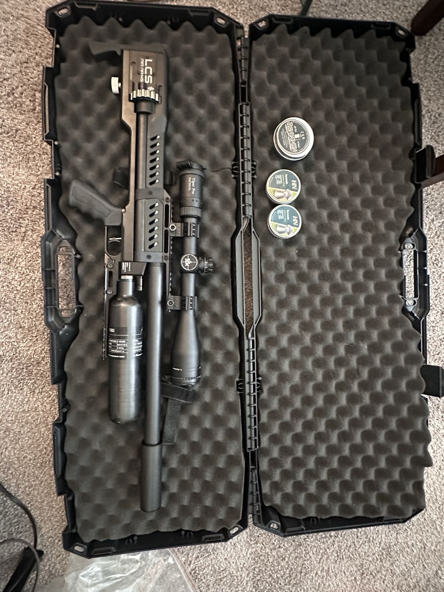 Air Force Texan ss .35 cal | lcs sk9 semi/full auto | Umarex ReadyAir PCP air compressor