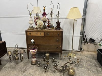 Vintage lamps/chandeliers