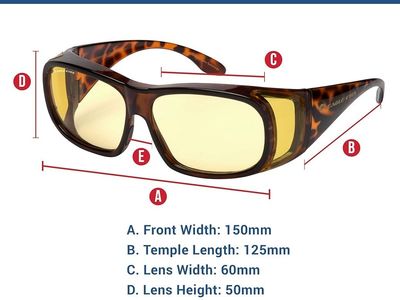 Eagle Eyes Fitovers Tortoiseshell Night-Lite Driver Sunglasses