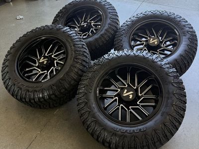 BRAND NEW 20x10 Arkon wheels/ 37x12.50r20 patriot tires
