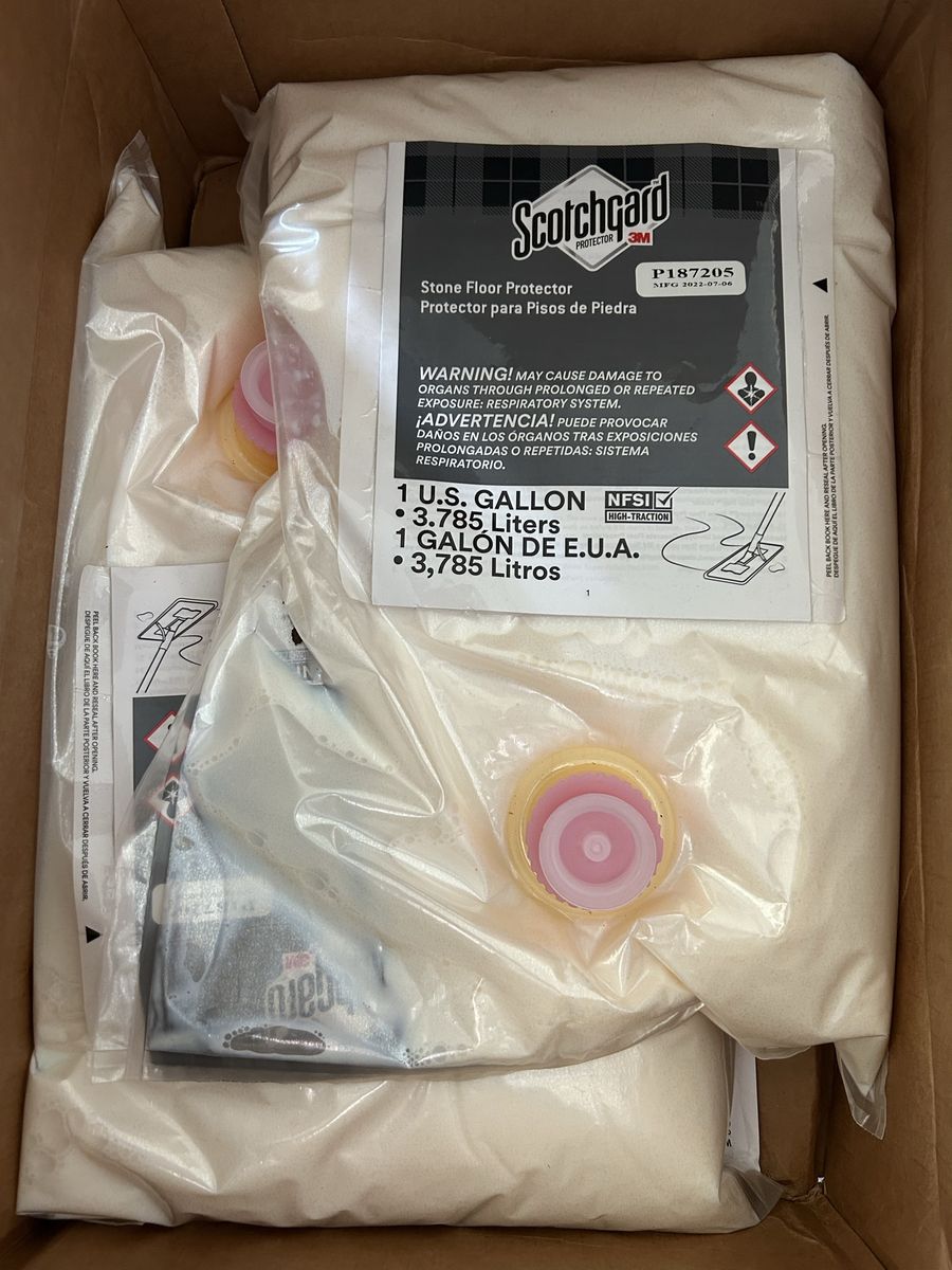 Scotchgard 3M Stone Floor Protector P187205 - 1 Gallon (3.785 Liters) High-Traction Formula
