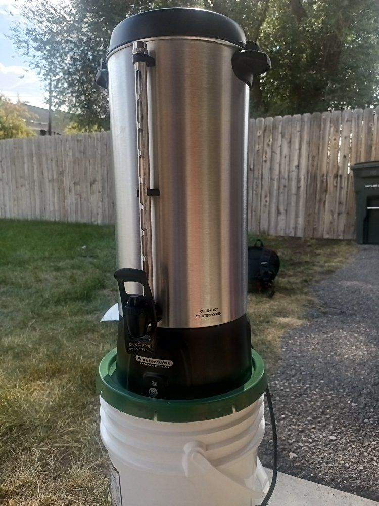 Proctor Silex Commercial Grade 100-Cup Coffee Urn, Large Capacity, Black & Stainless Steel