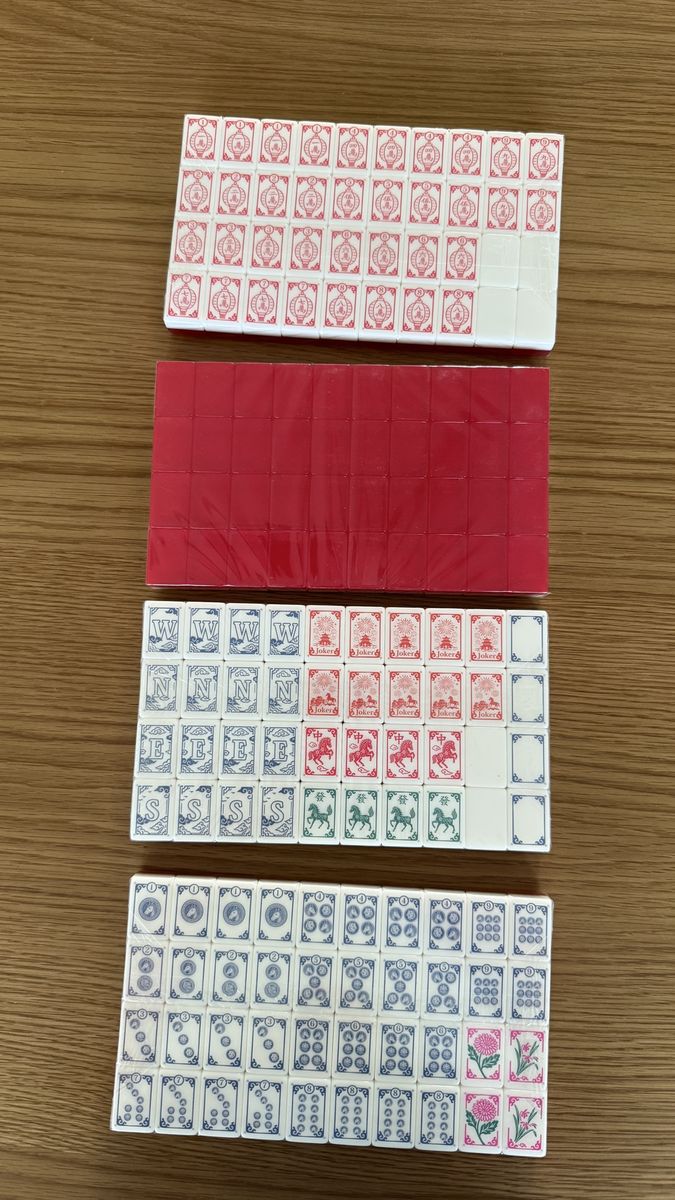 Mahjong tiles & bag