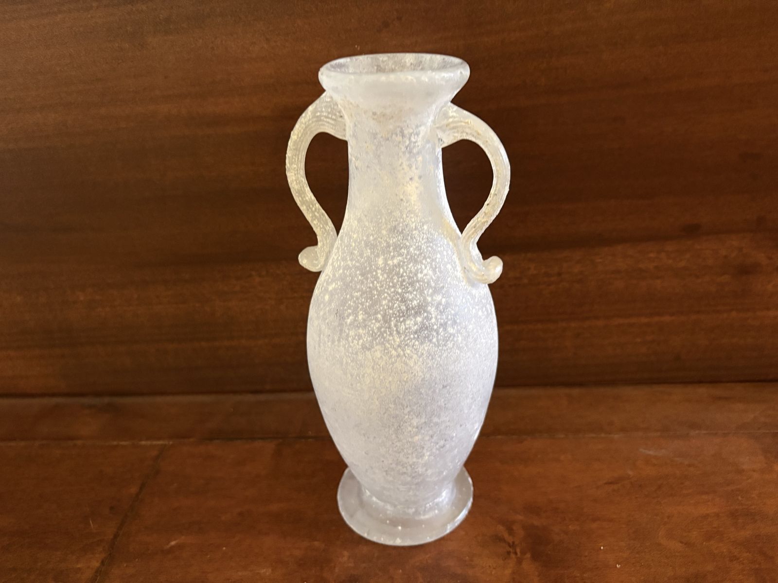 Vintage Glass Urn Vase w/ Texture