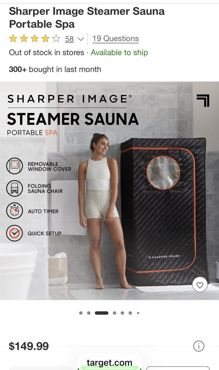 Sharper Image Steamer Sauna - New in Box!