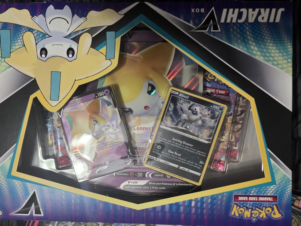 Pokemon TCG Sealed Collection - Jirachi V Box, Hop's Zacian ex Box, and 2-Toxel Blister Packs