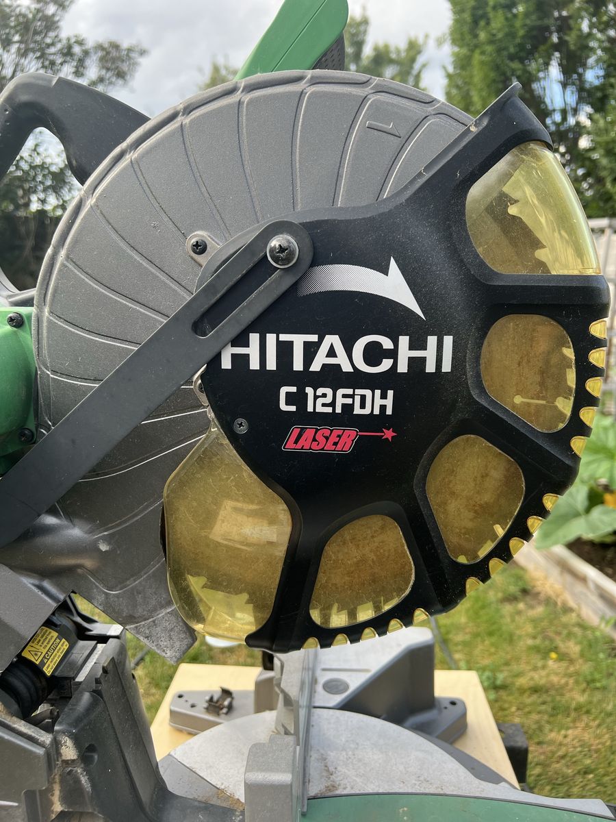 Hitachi C12FDH 12-Inch Dual Compound Miter Saw with Laser Marke