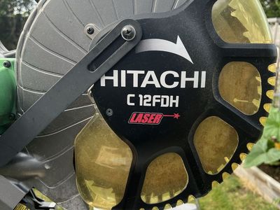 Hitachi C12FDH 12-Inch Dual Compound Miter Saw with Laser Marke