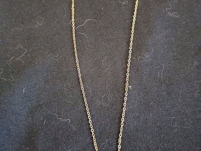 Gold Tone Heart Pendant Necklace