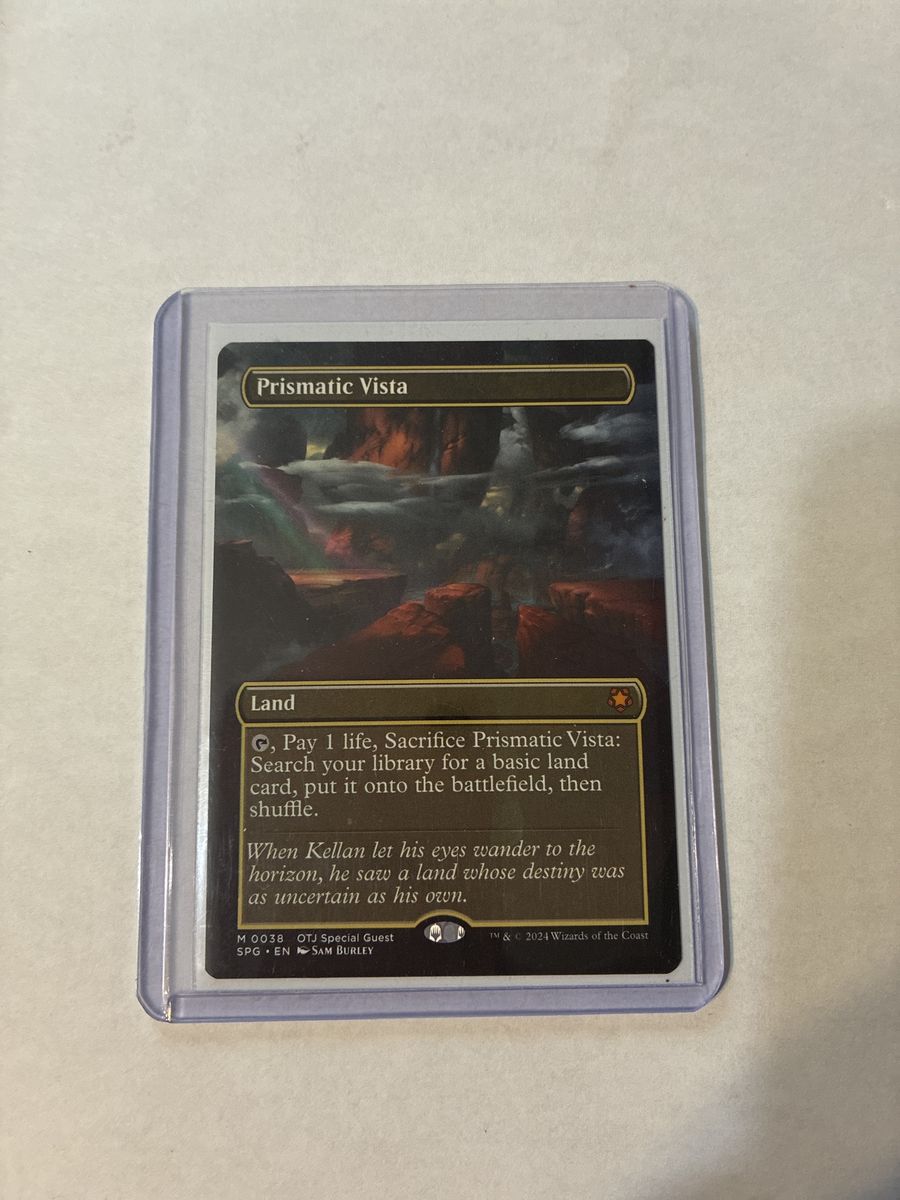 Magic: The Gathering Prismatic Vista OTJ Special Guest Full Art Land Card M 0038 NM