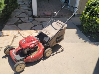 Red Toro Walk-Behind Gas Powered Push Lawn Mower with Grass Catcher