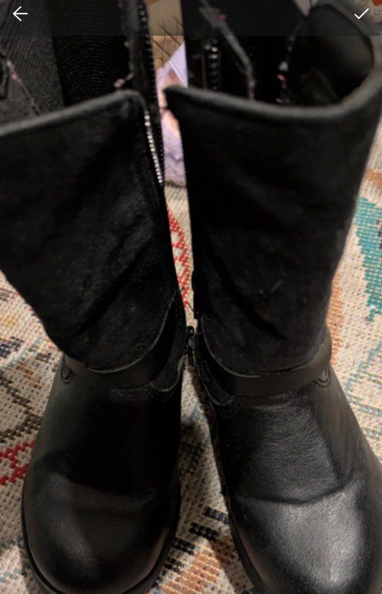 Toddler black riding boots