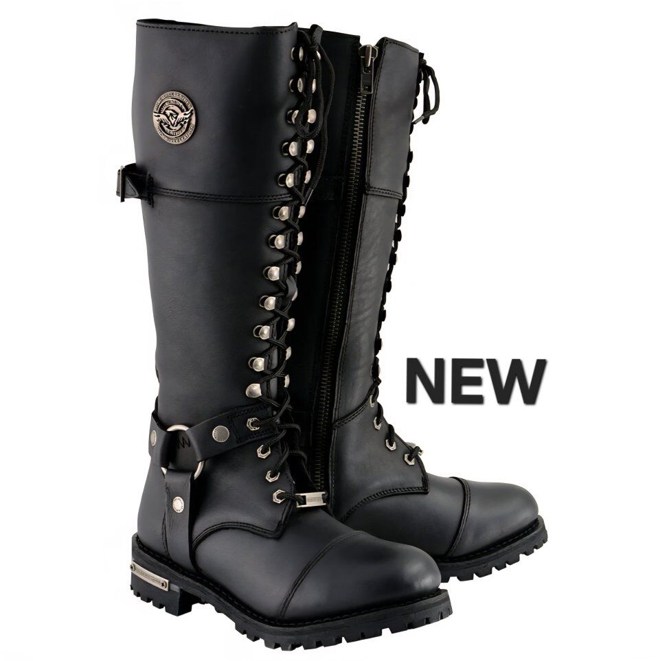 NEW WOMENS 8.5 MOTORCYCLE BIKE BOOT MBL9390 HARLEY