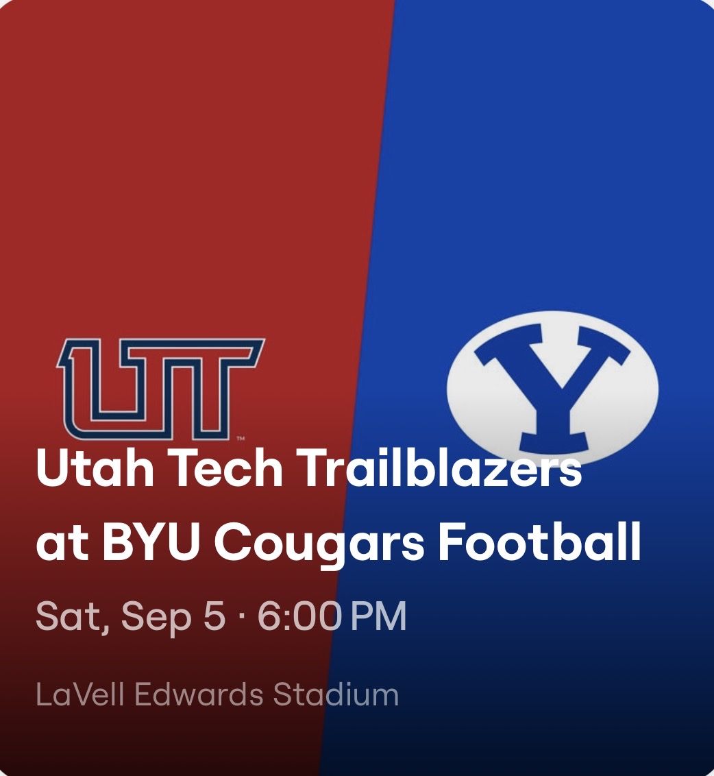 Utah Tech Trailblazers at BYU Cougars Football Tickets