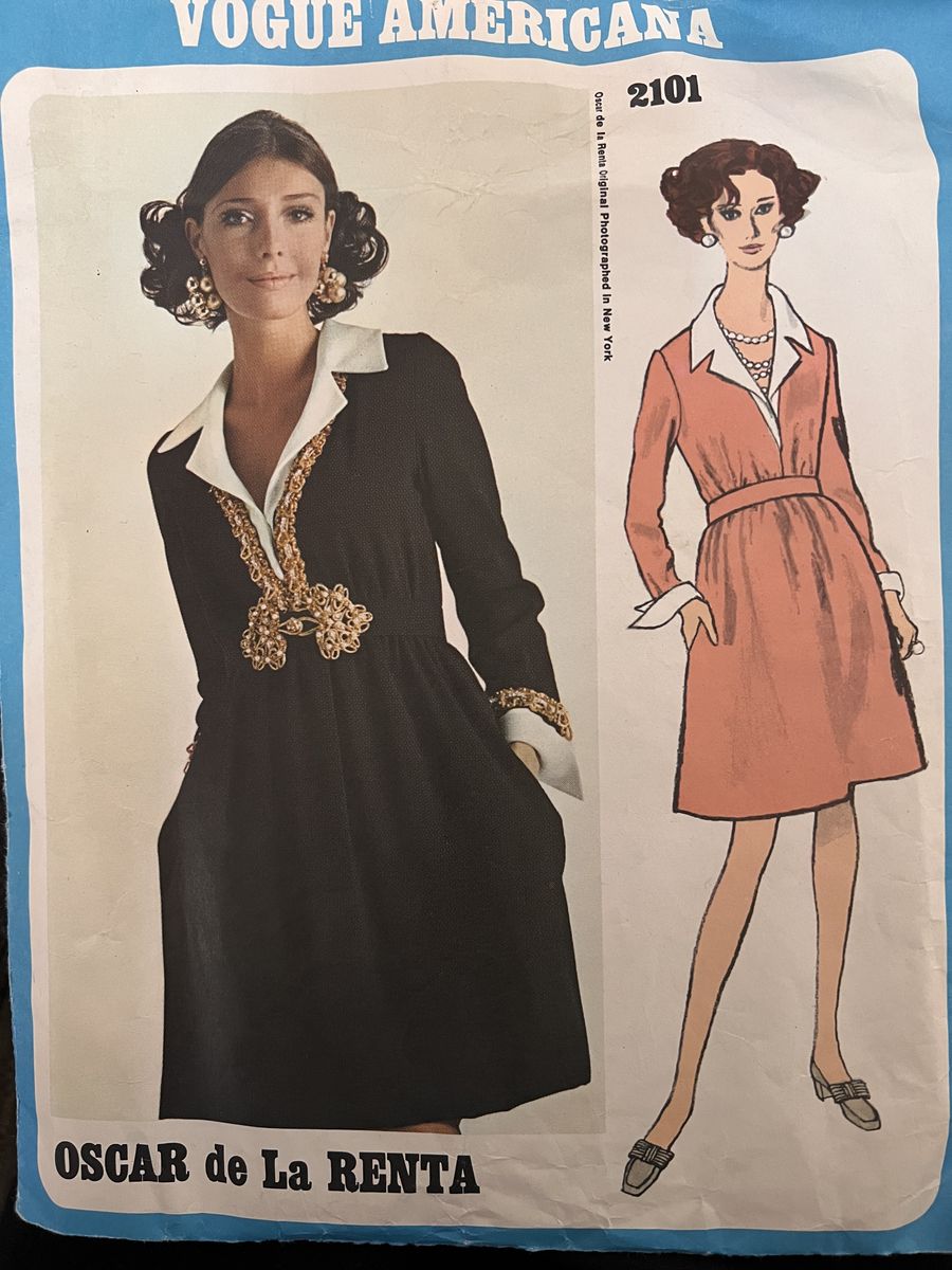 Amazing Fashion! Americana Oscar de la Renta pattern #2101 is from 1969