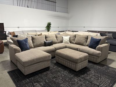 Large Sectional & Ottoman (Free Delivery)