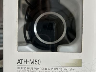 Audio-Technica ATH-M50 Professional Monitor Headphones (Coiled Cable)