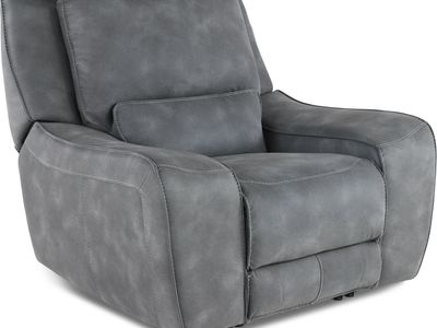 Sauvage Cobalt Power Recliner with Power Headrest