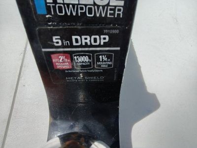 REESE TOWPOWER 5 in DROP InterLock Class V Ball Mount - 13,000 lbs Capacity, 2-1/2 in Receiver