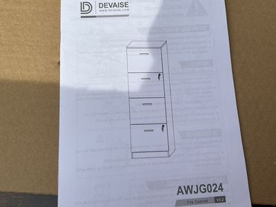 DEVAISE 4-Drawer Locking File Cabinet
