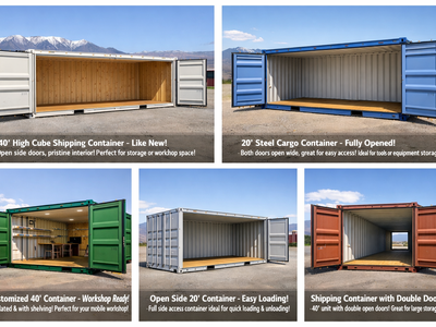 Brand New Shipping Containers for Sale – Open Side & Standard Units