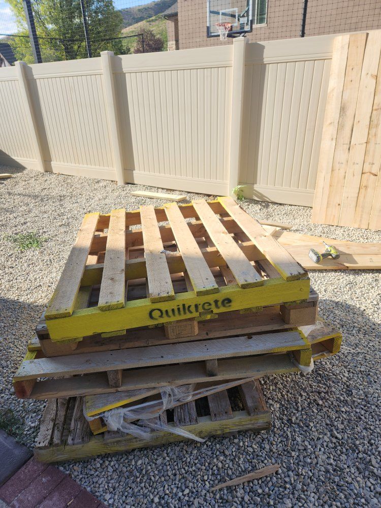 FREE Used Quikrete Wood Pallets - Multiple Available for DIY, Projects, or Shipping