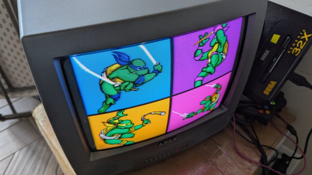 13" SCART RGB modded CRT TV - Apex AT1302
