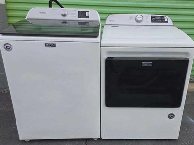 maytag xl capacity topload washer &electric dryer