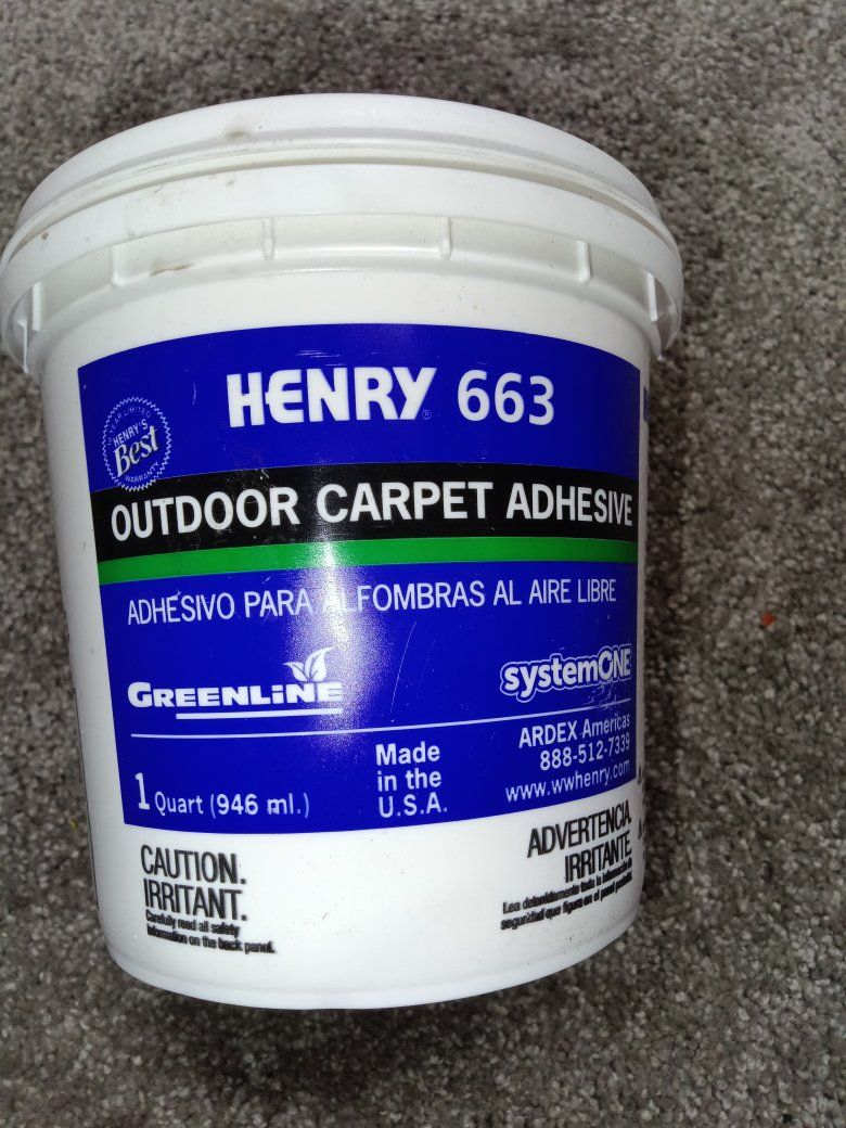 Henry Outdoor Carpet Adhesive!