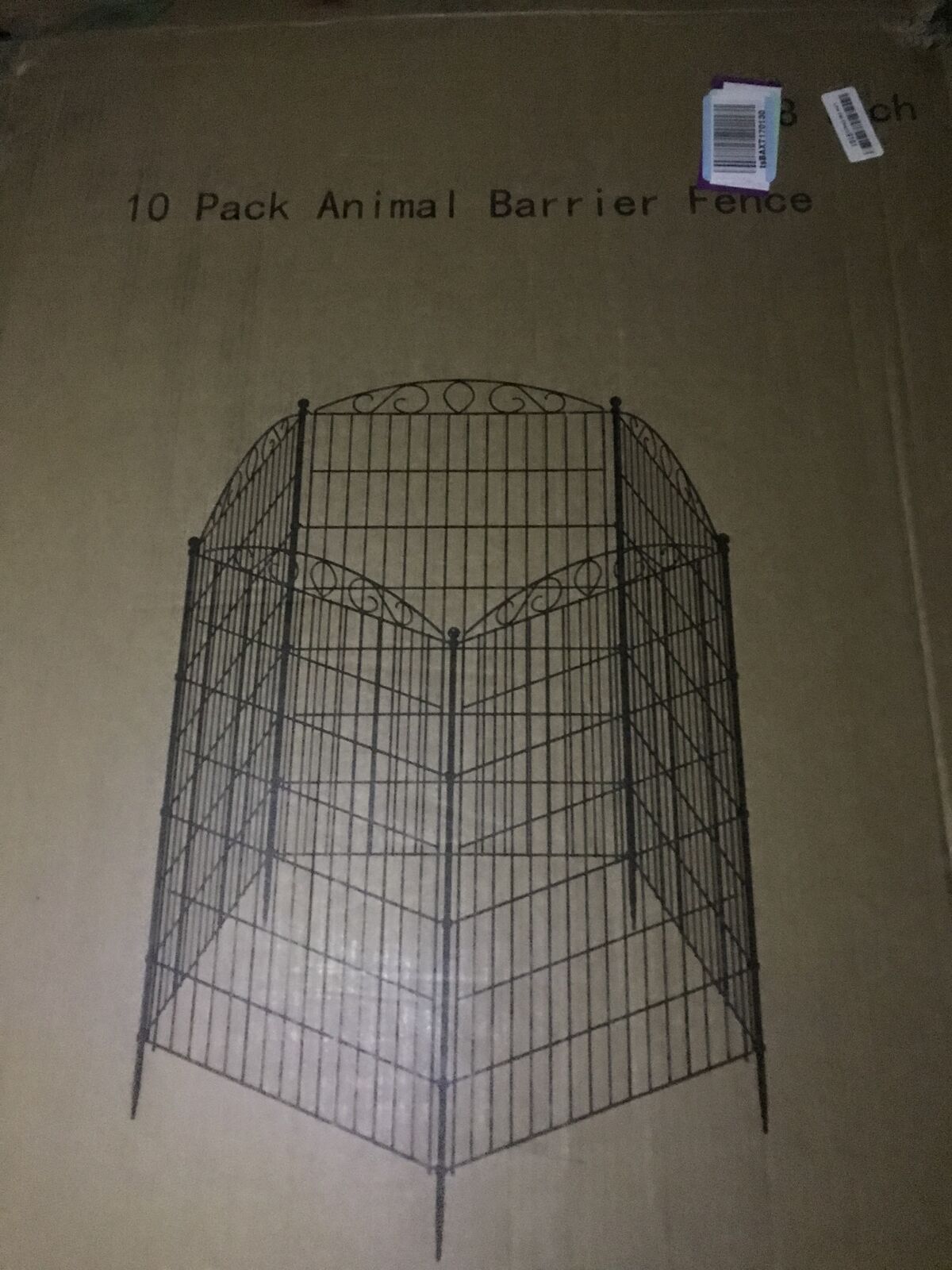 no dig landscape fence or pet fence  4 foot tall by 24 feet long