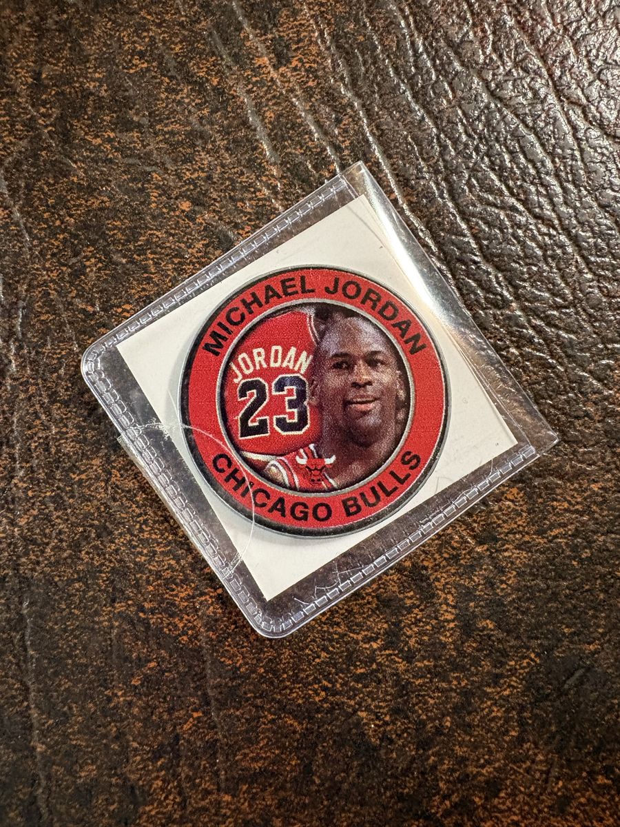 Vintage Michael Jordan Chicago Bulls #23 Collectible Sticker / Coin