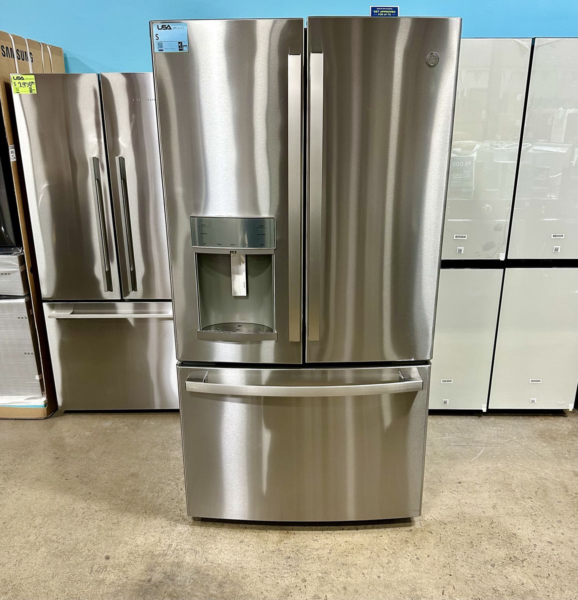 GE PROFILE COUNTER DEPTH STAINLESS STEEL REFRIGERATOR